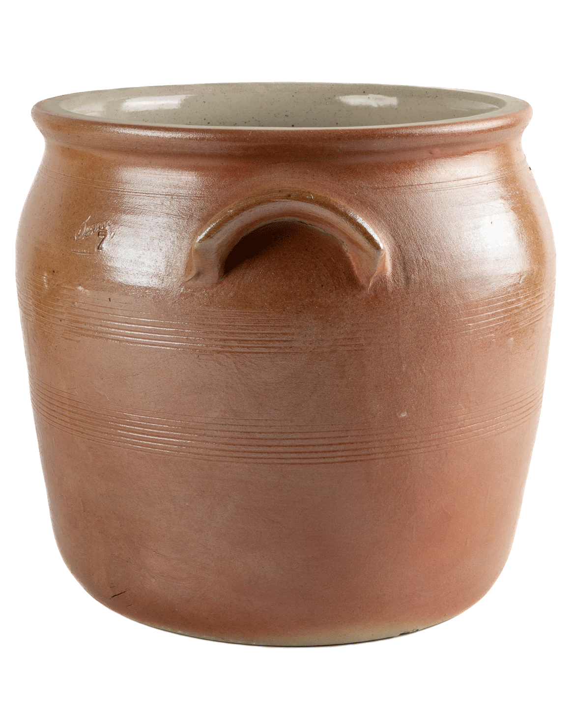 Vintage French Salt-Glazed Barrel Crock, Bonny sur Loire, view 13