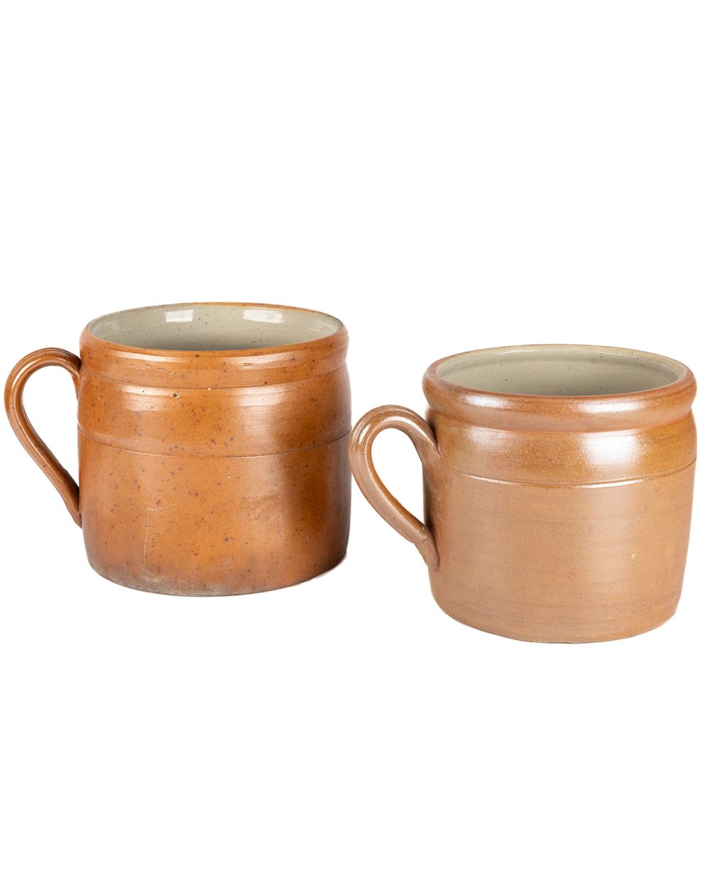 Vintage French Salt-Glazed Handled Jar, view 6