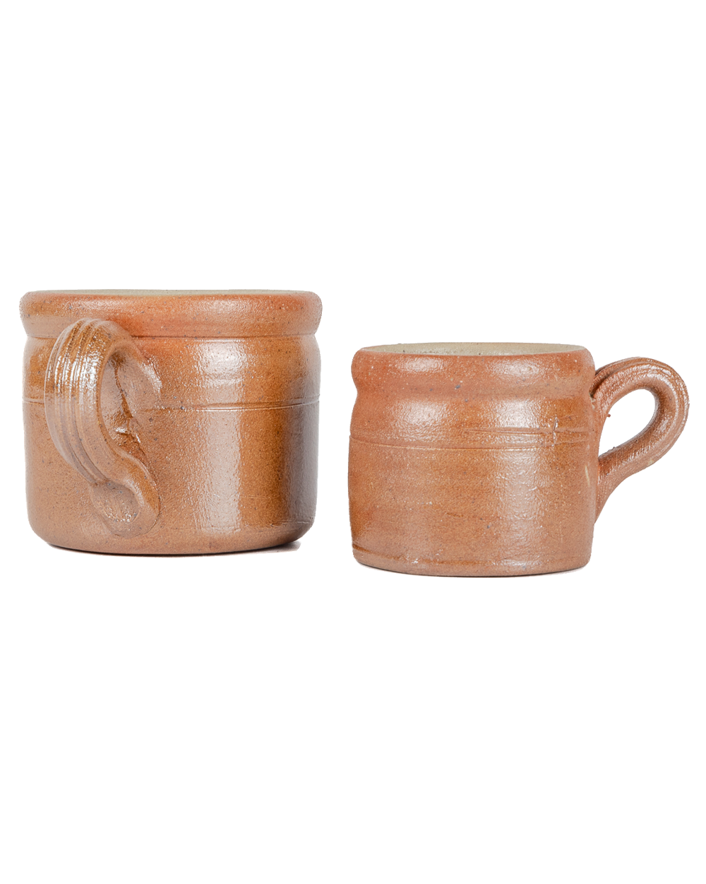Vintage French Salt-Glazed Handled Jar, view 7