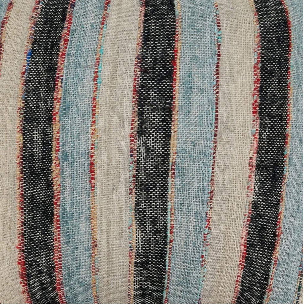 Chindi Striped Fringe Pillow Cover, Four Colors