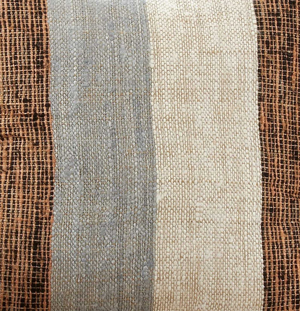 Color Block Stripe Cotton Lumbar Pillow, view 11