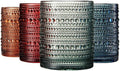 Tonal Hobnail Lowballs, Set of 4