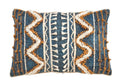Block Print Tufted Cotton Accent Pillow, view 5