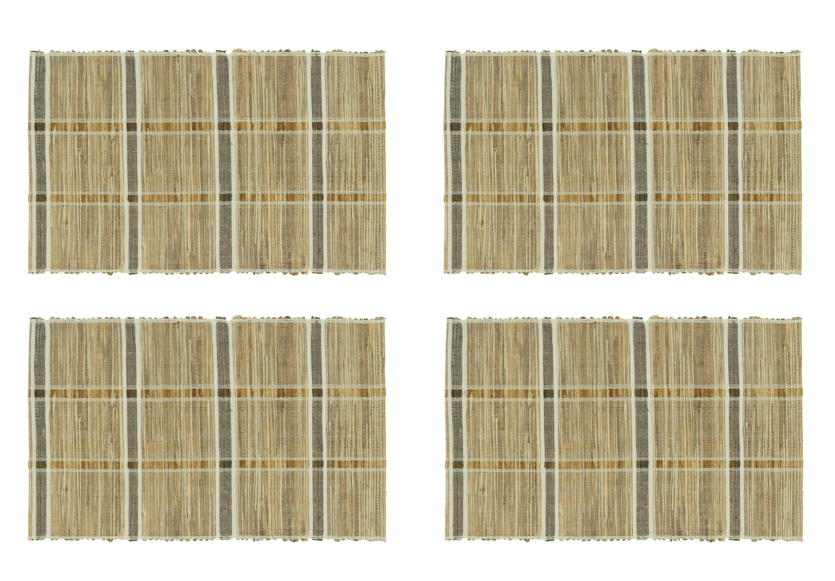 Striped Water Hyacinth Table Runner