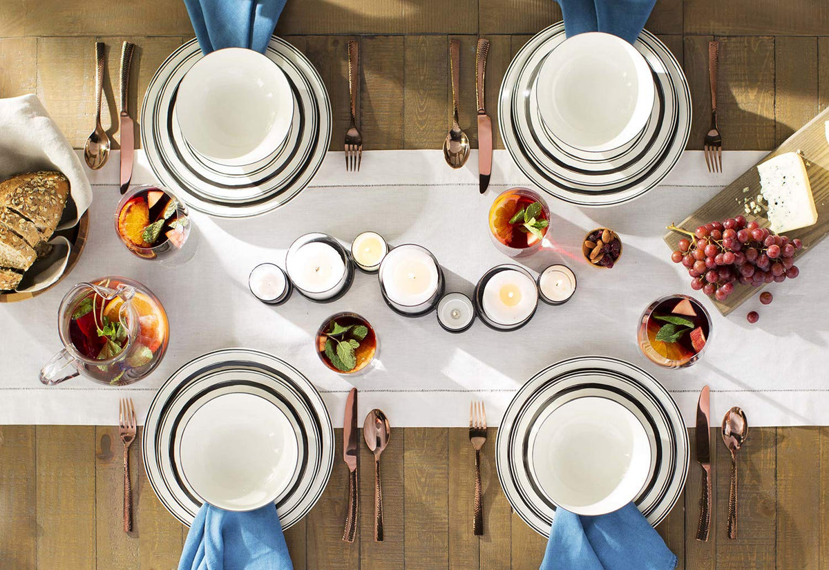 Hemstitch Pure Linen Tablecloth