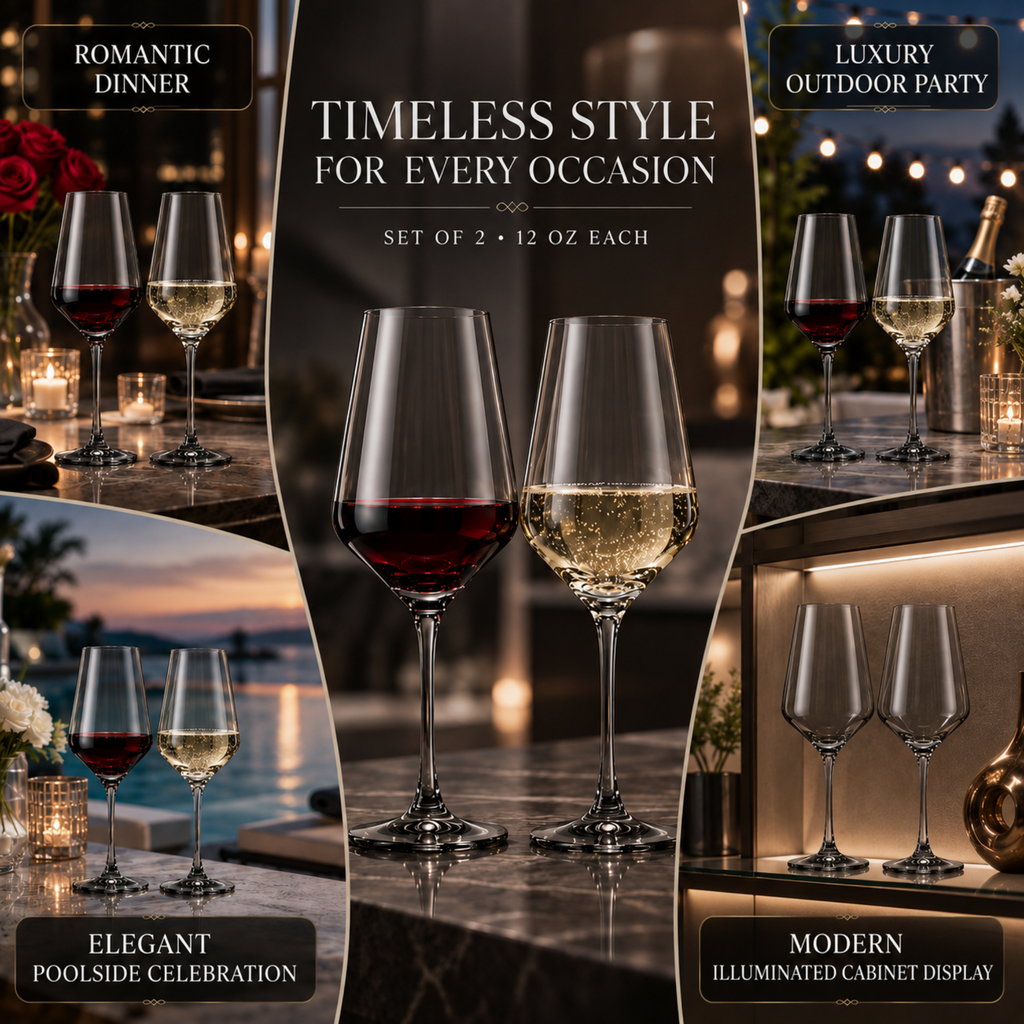 Tonal Stemmed Wine Glasses, Smoke Grey, Set of 2, view 8