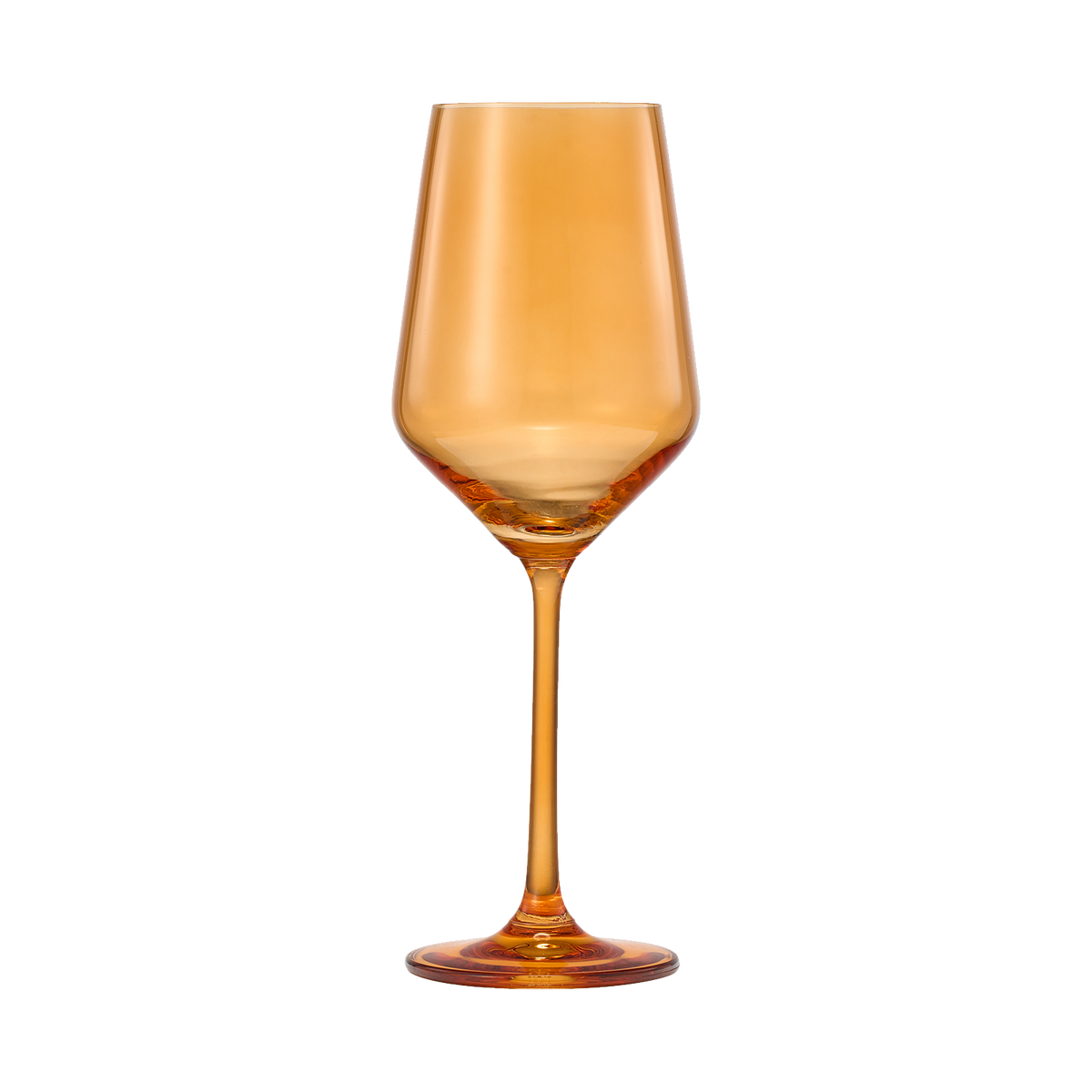 Rhea Amber Stemmed Wine Glasses, Set of 6, alternate view