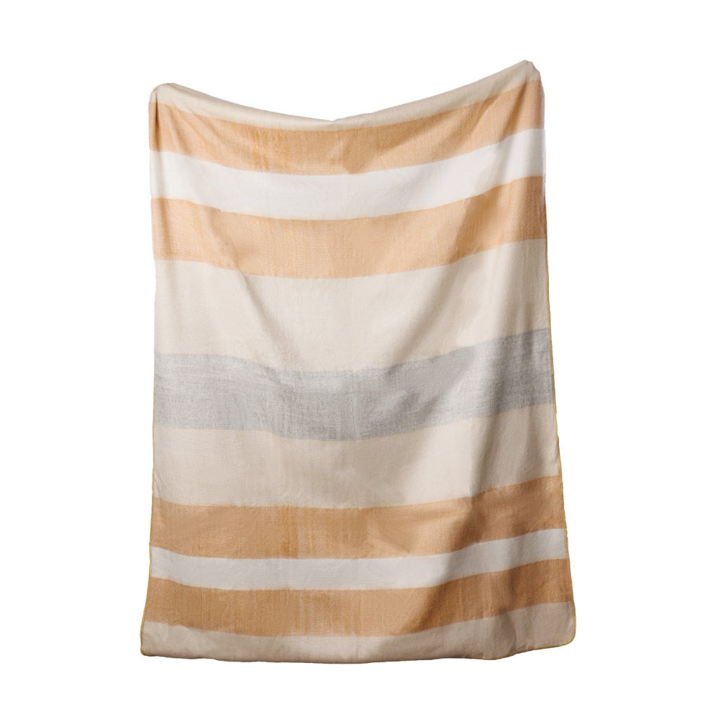 Kallpa Alpaca Throw, Apricot Mist, detail view
