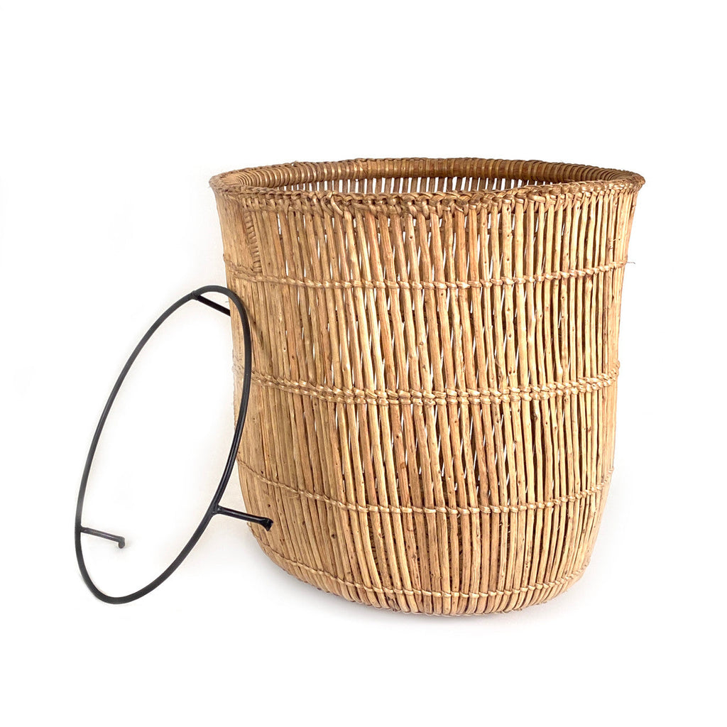 Lozi Fishtrap Woven Basket, alternate view