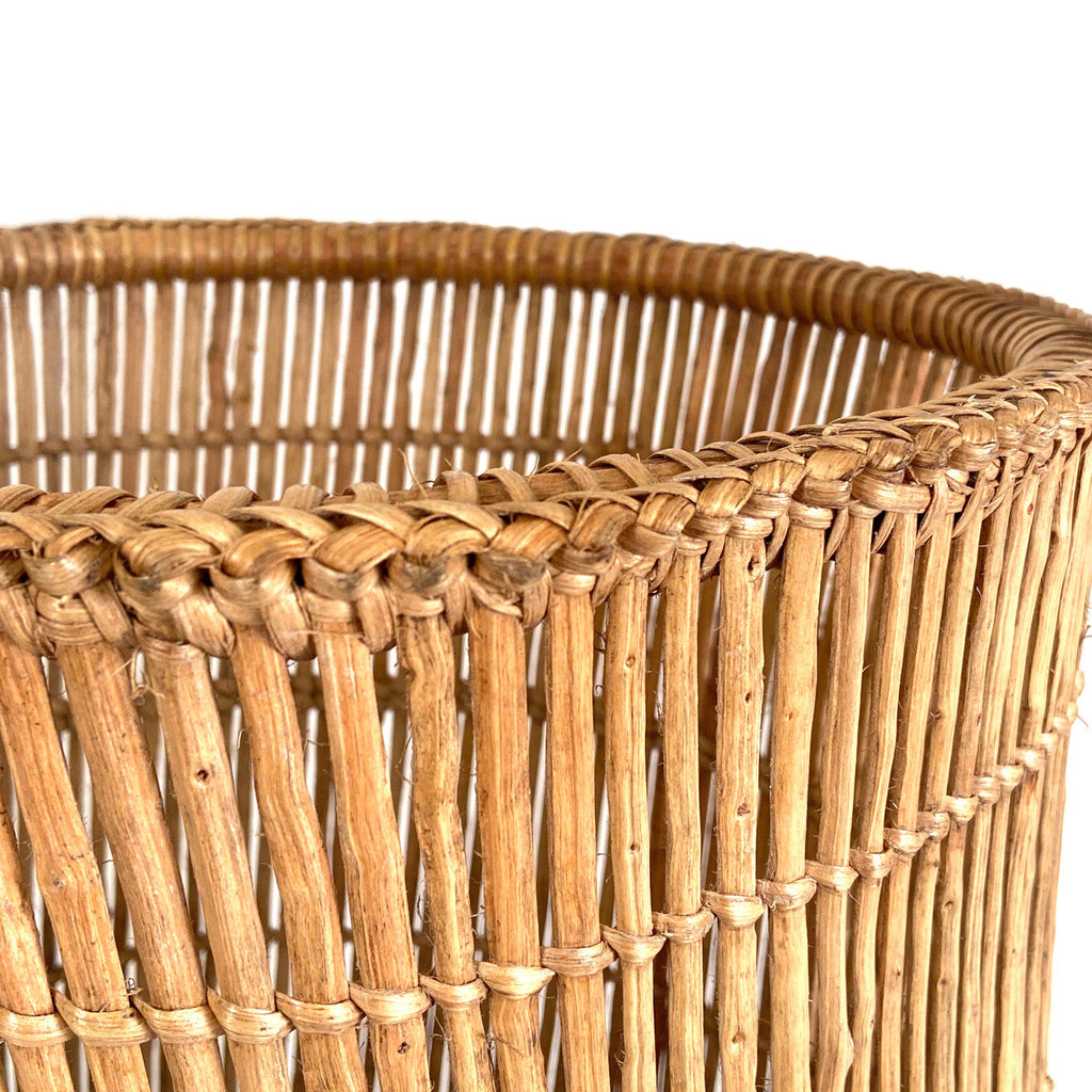 Lozi Fishtrap Woven Basket, detail view