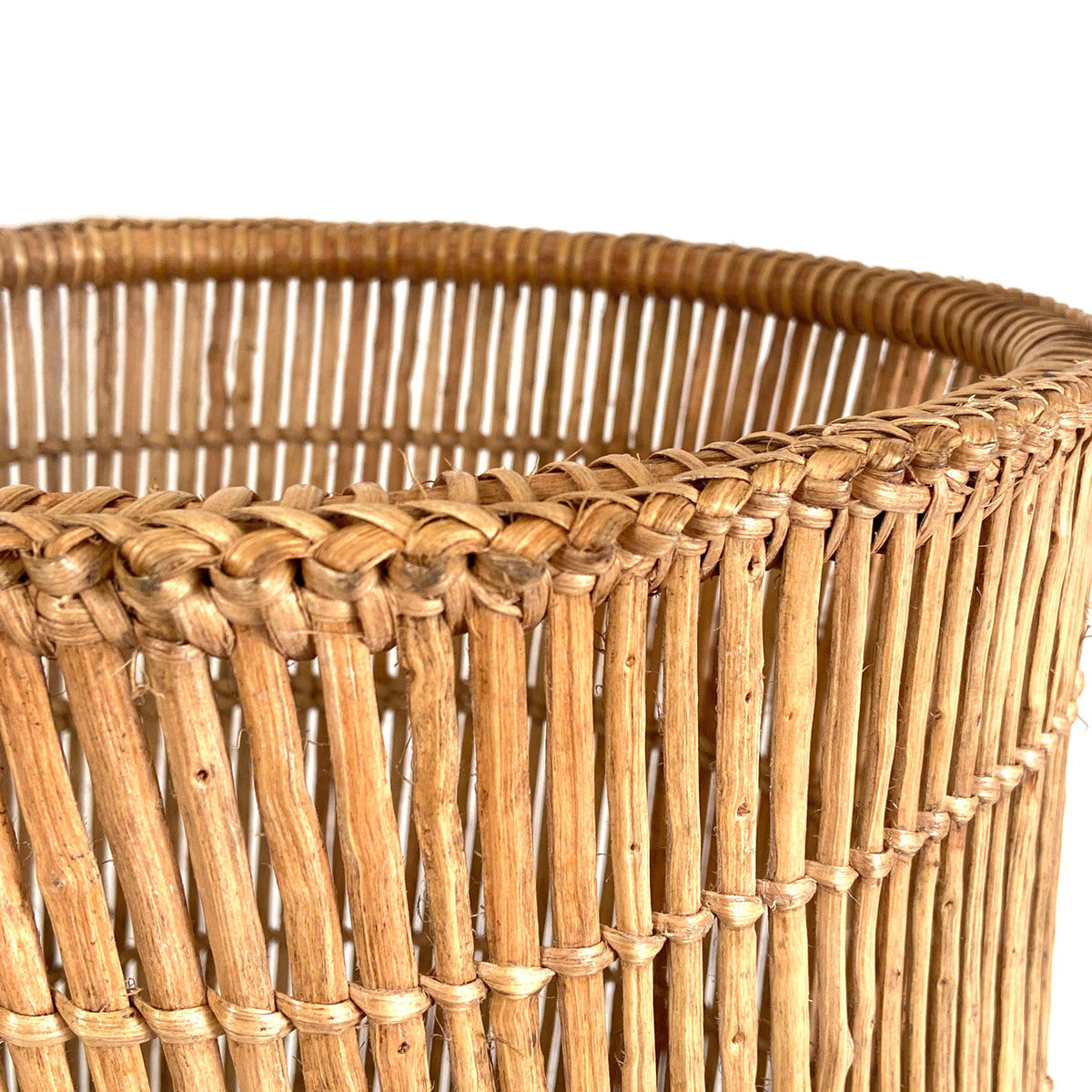 Lozi Fishtrap Woven Basket, detail view