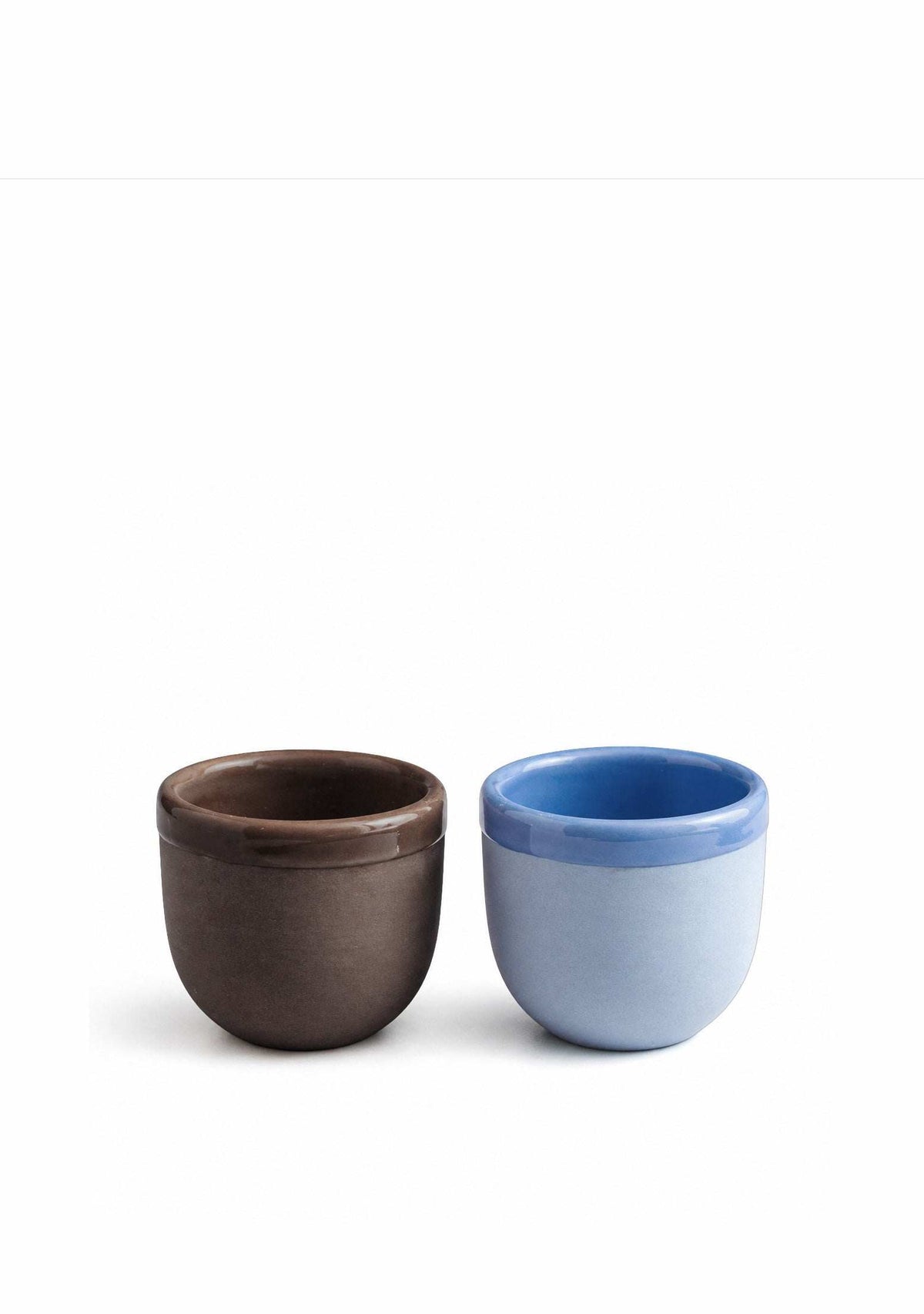 Handmade Porcelain Espresso Cup, Bright Glaze, alternate view