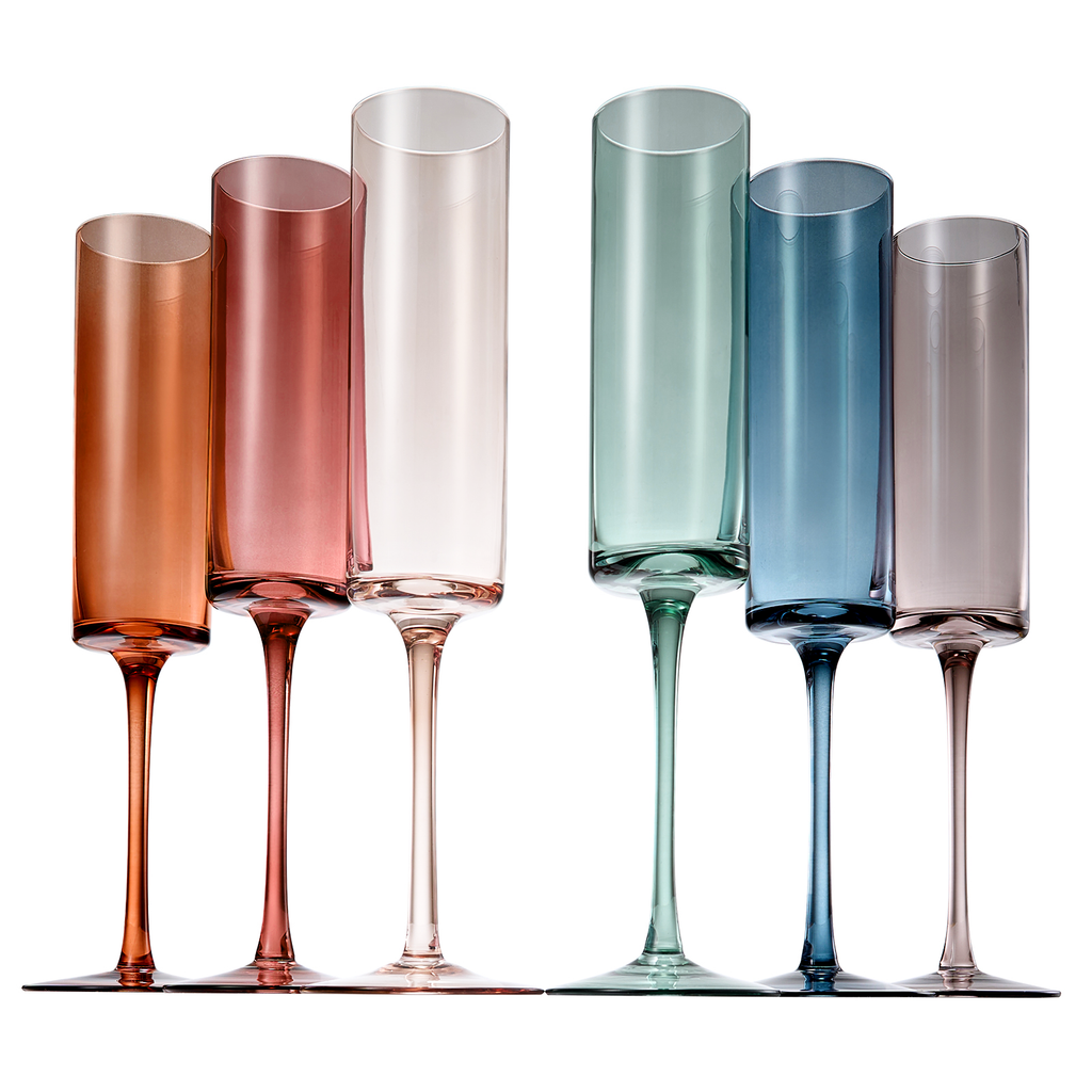 Tonal Champagne Flutes, Set of 6