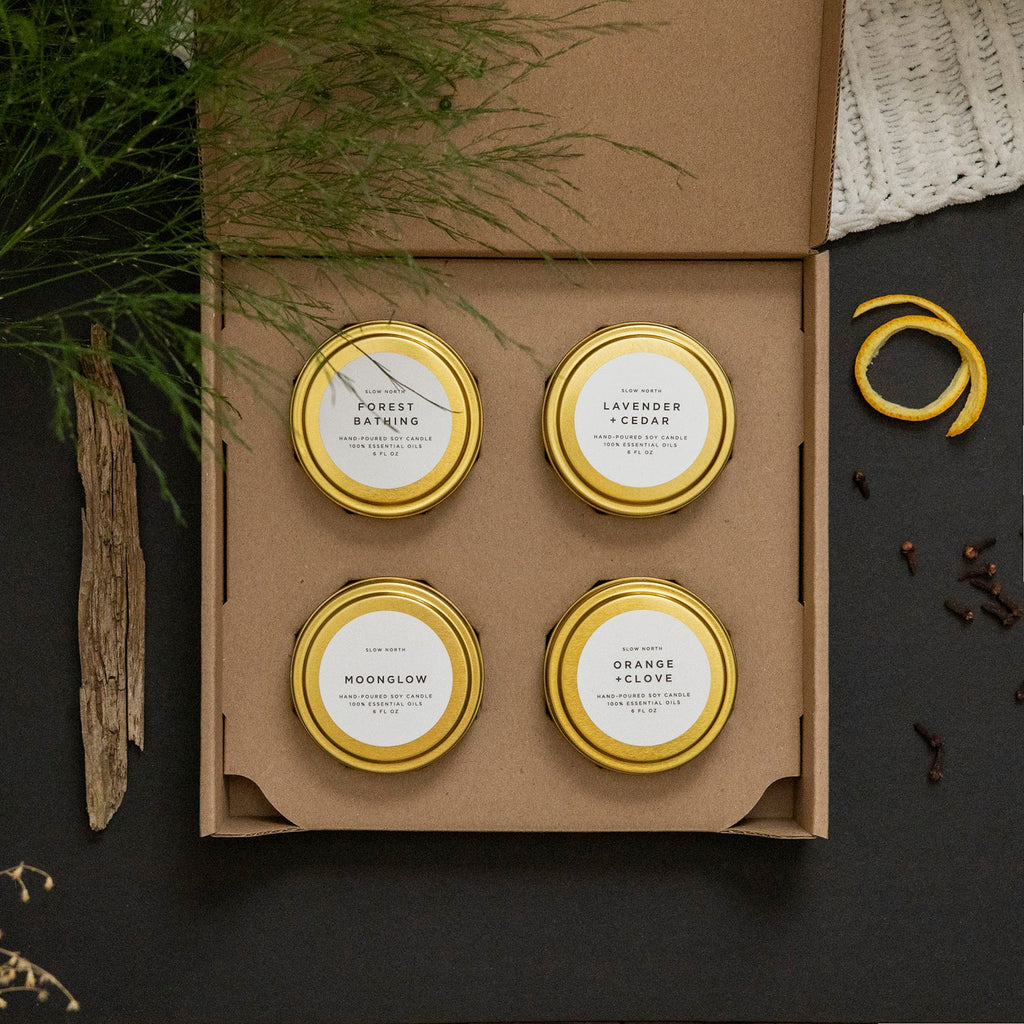 Cozy Collection Soy Candle Travel Tins, Set of 4, alternate view