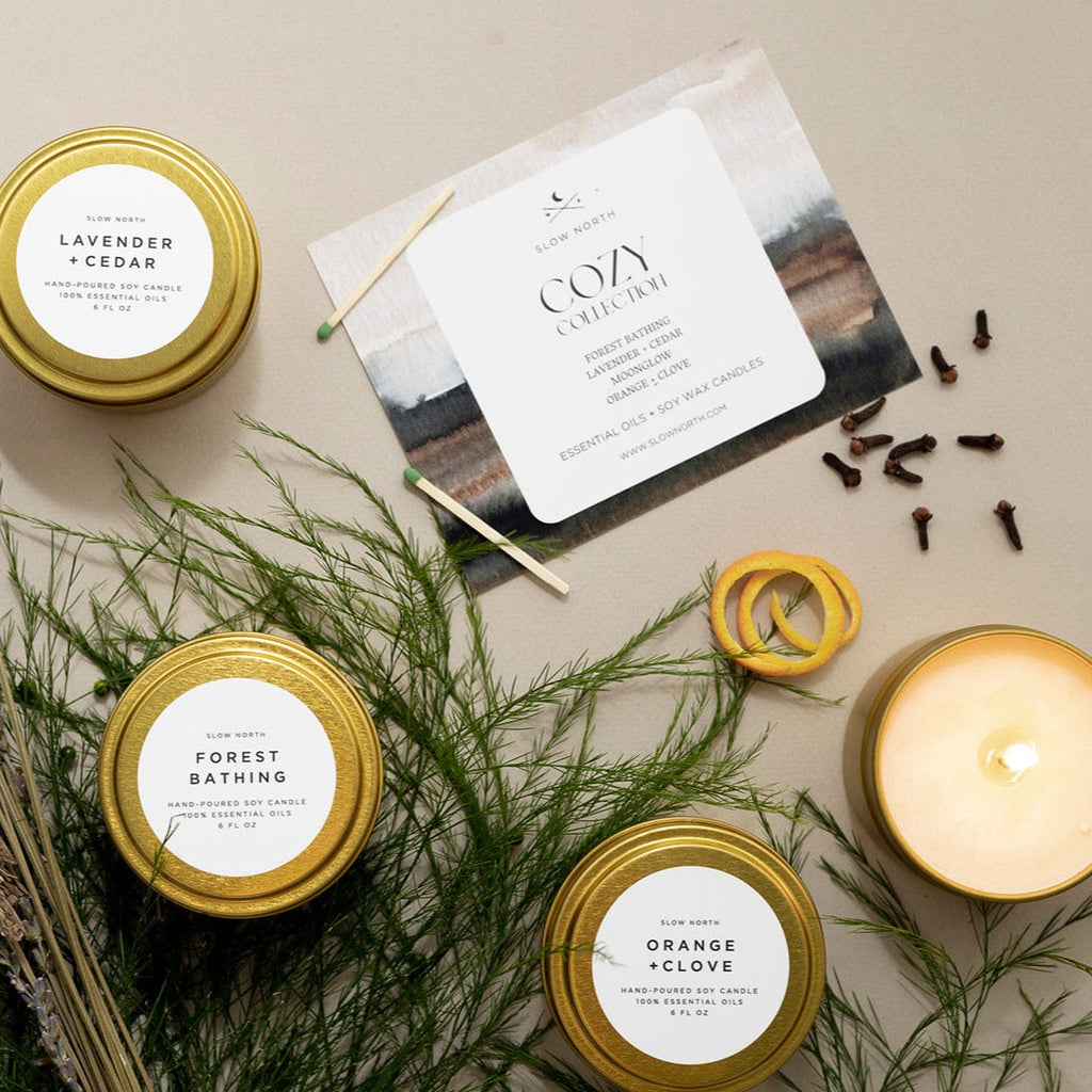 Cozy Collection Soy Candle Travel Tins, Set of 4, view 5