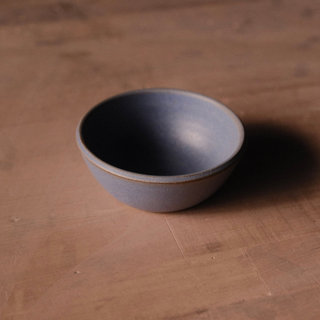 Hand-Thrown Stoneware Side Bowl photographed on a bone white surface in soft natural light