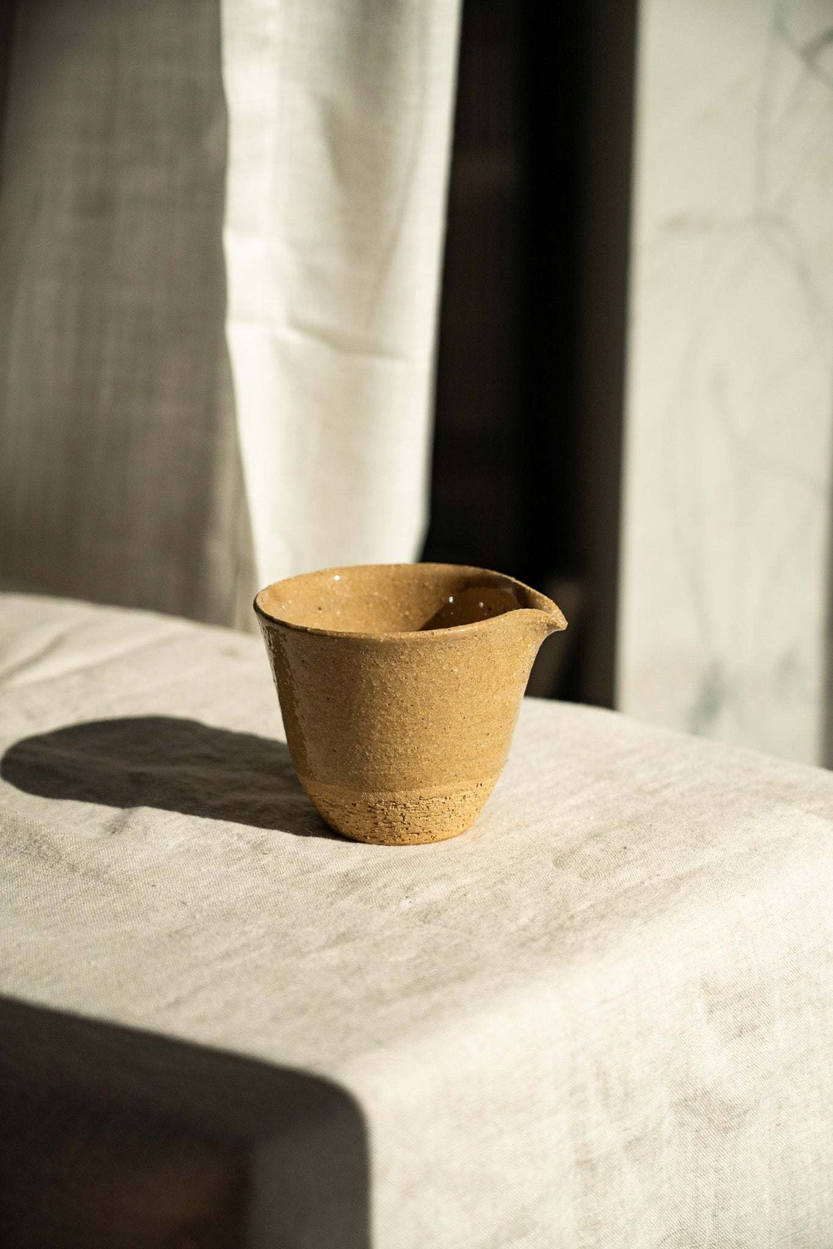 Stoneware Fair Cup, Yellow Speckles, view 7