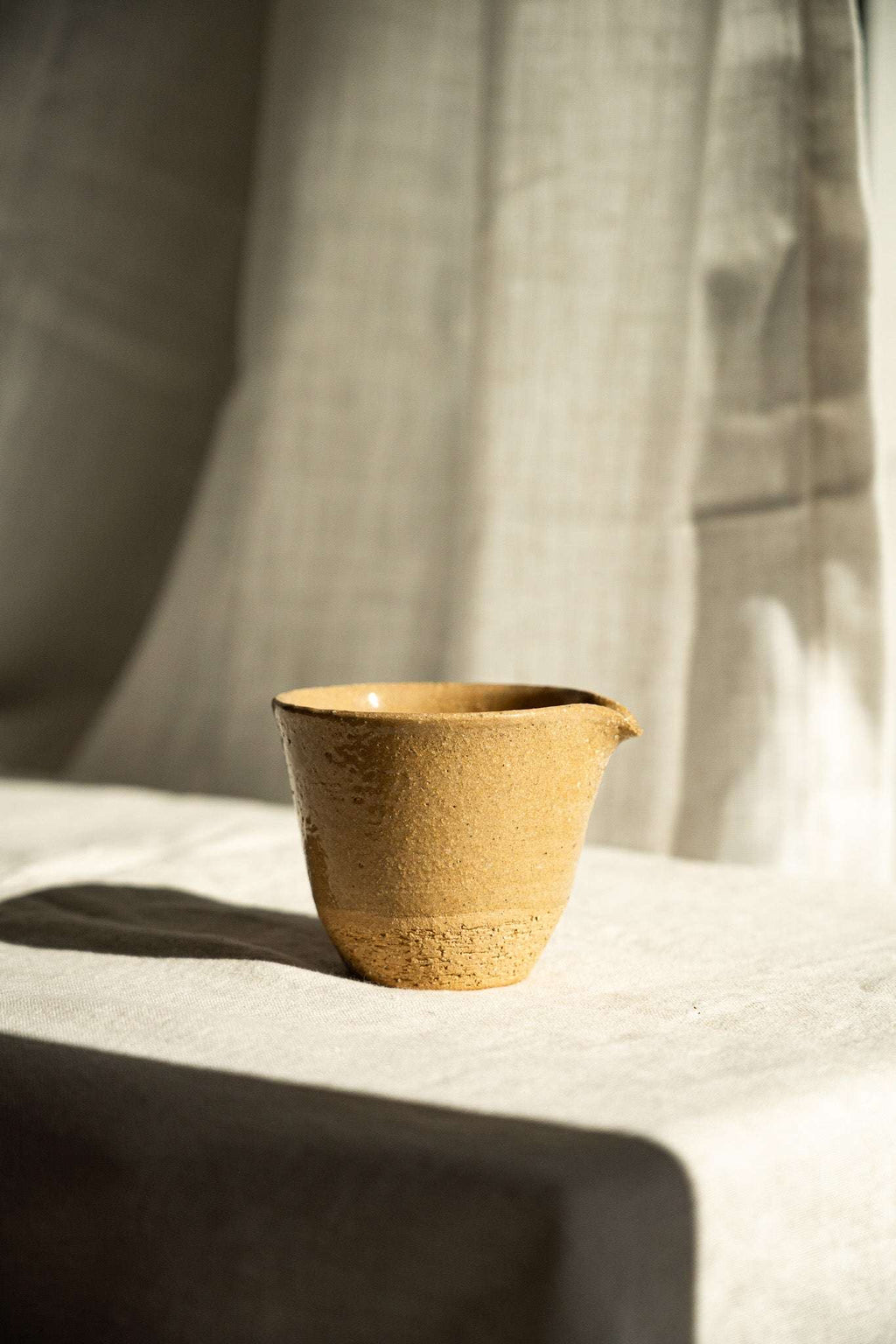 Stoneware Fair Cup, Yellow Speckles, view 5