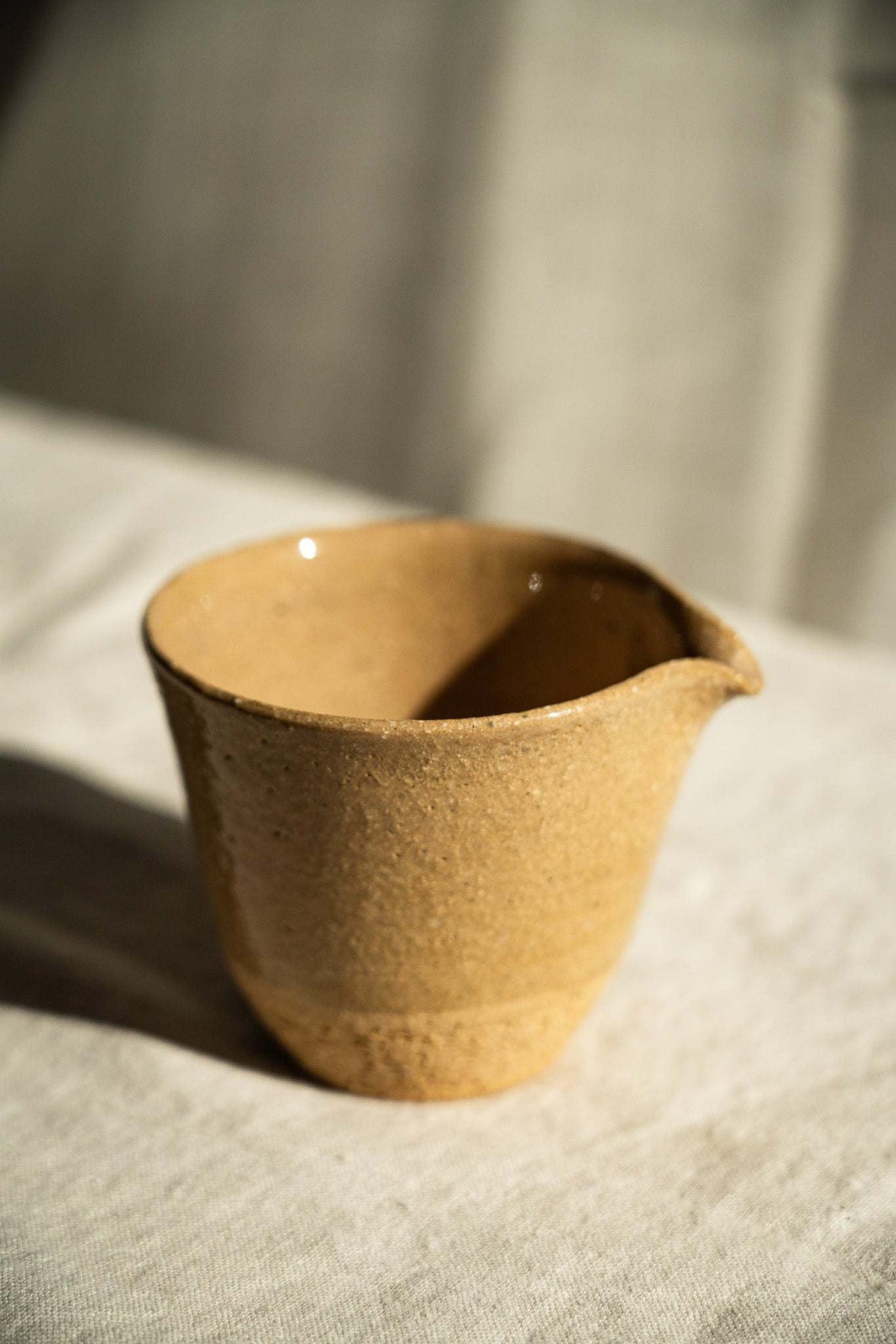 Stoneware Fair Cup, Yellow Speckles, view 6