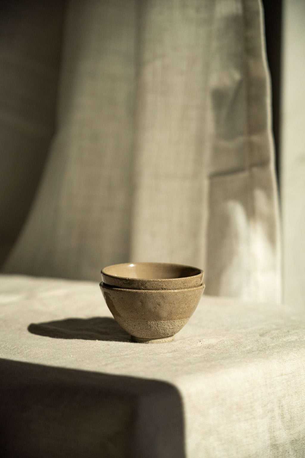 Speckled Stoneware Small Tea Cup, Gray