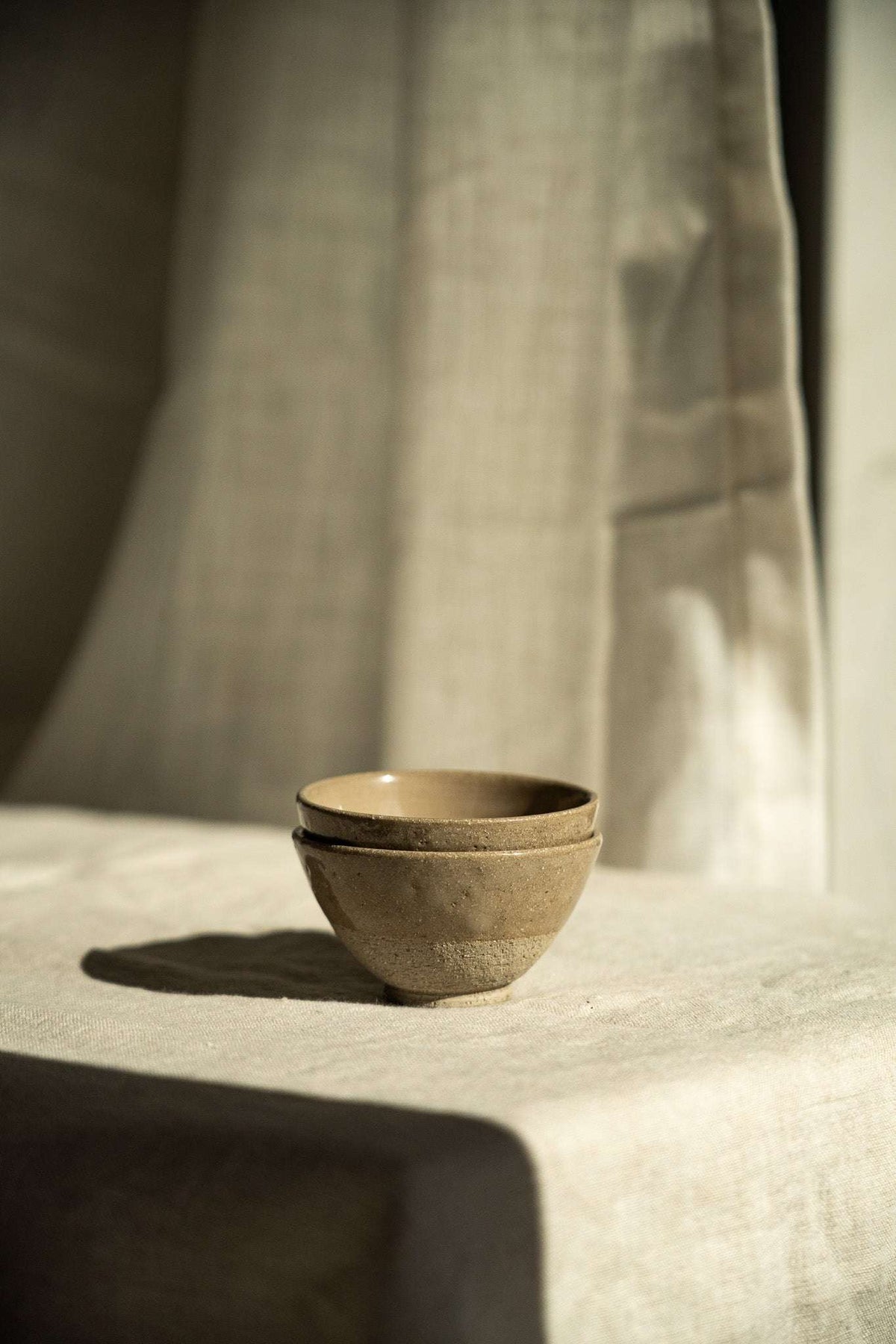Speckled Stoneware Small Tea Cup, Gray