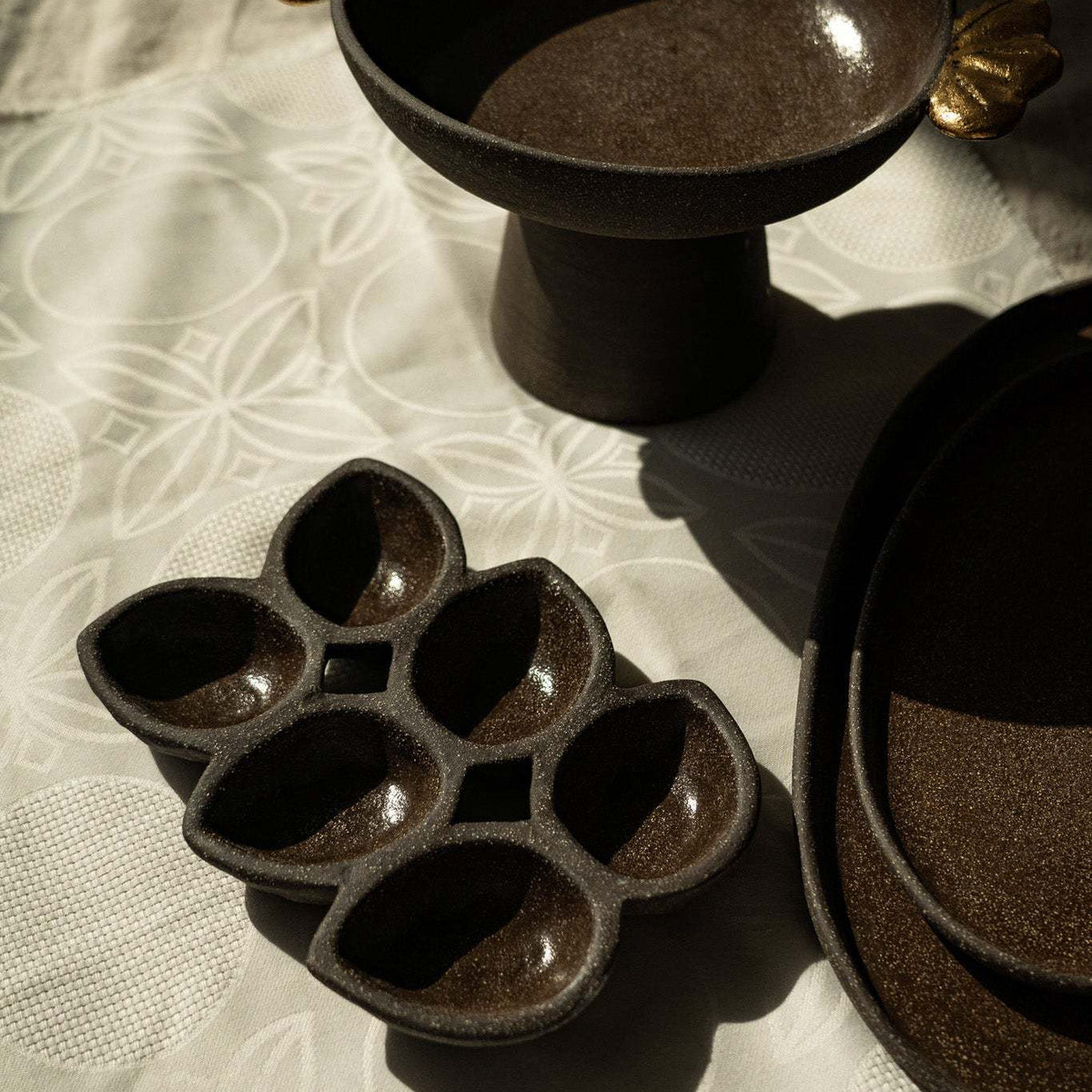 Pumpernickel Stoneware Serving Dish, view 7