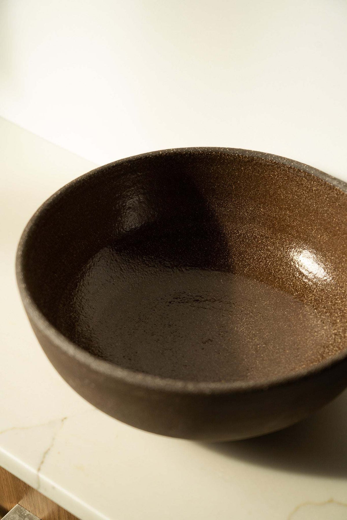 Pumpernickel Large Fruit Bowl, another angle