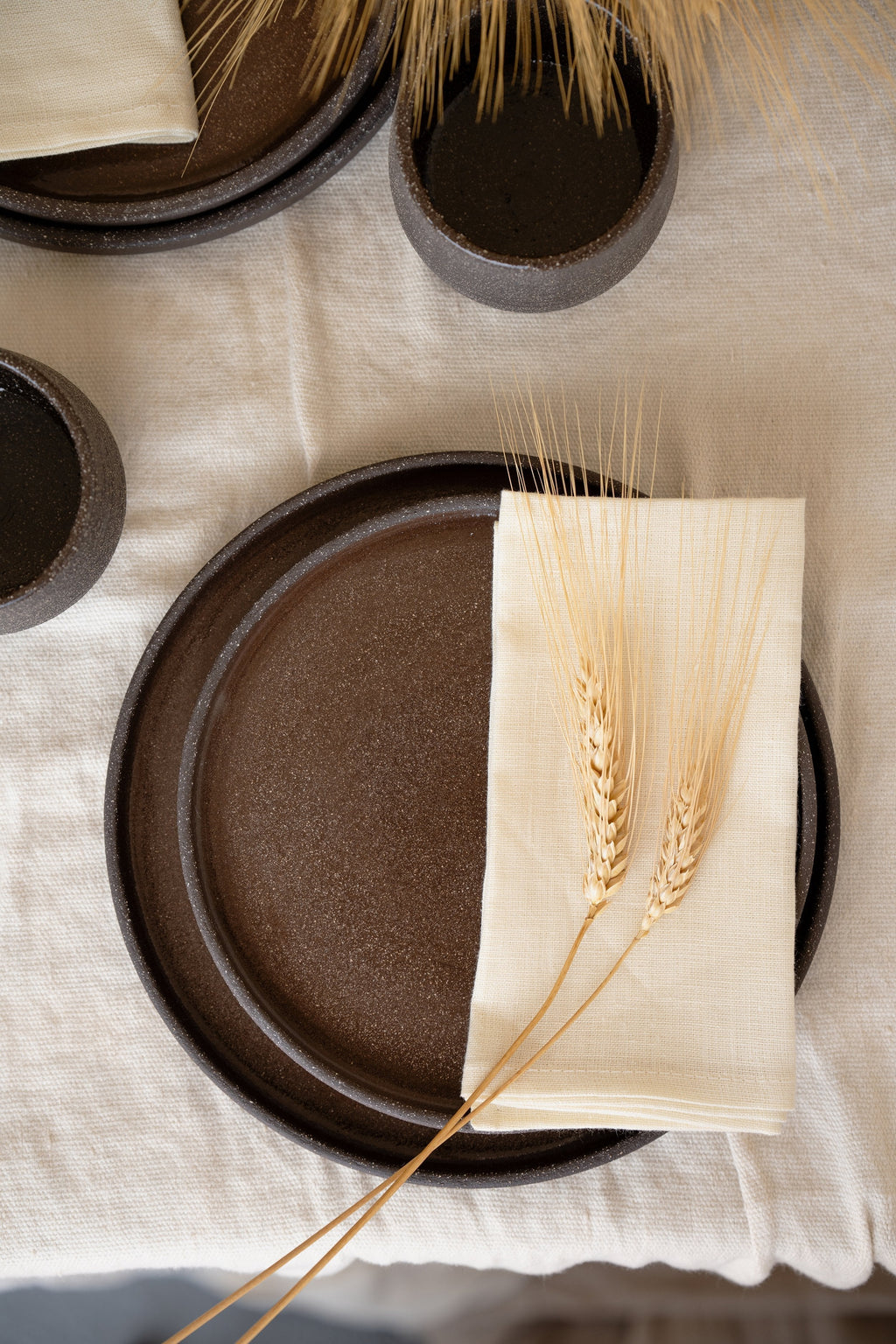 Pumpernickel Stoneware Dinner Plates, alternate view