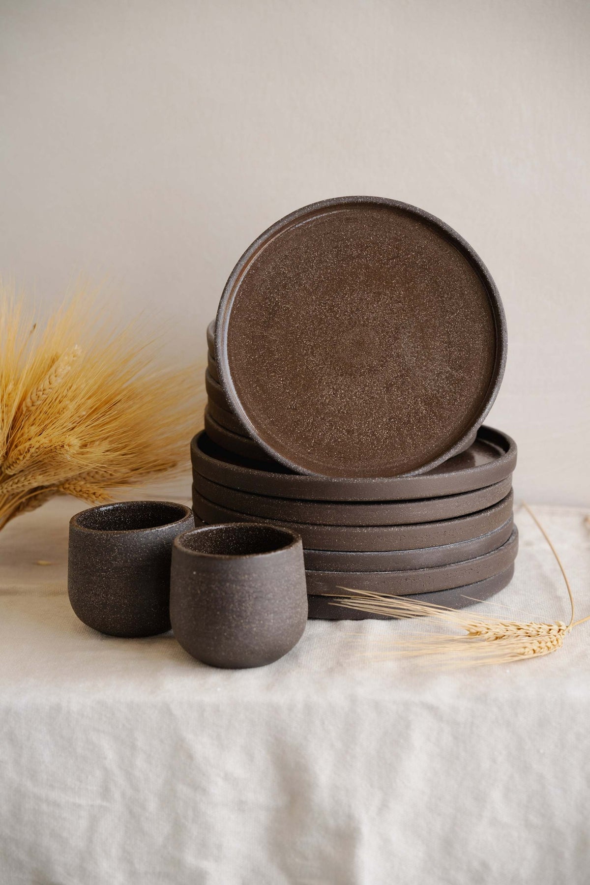Pumpernickel Stoneware Dinner Plates, view 7
