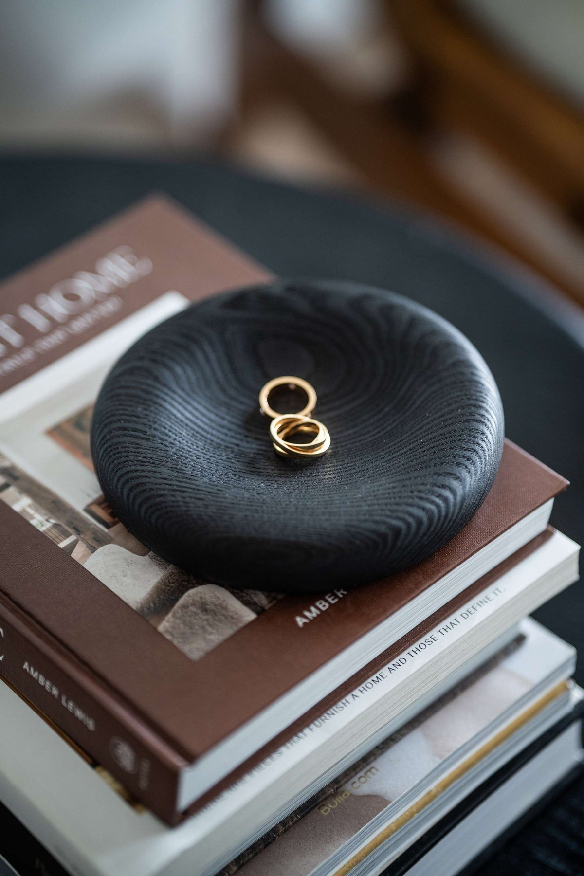 Hand-Carved Ash Wood Catchall Tray