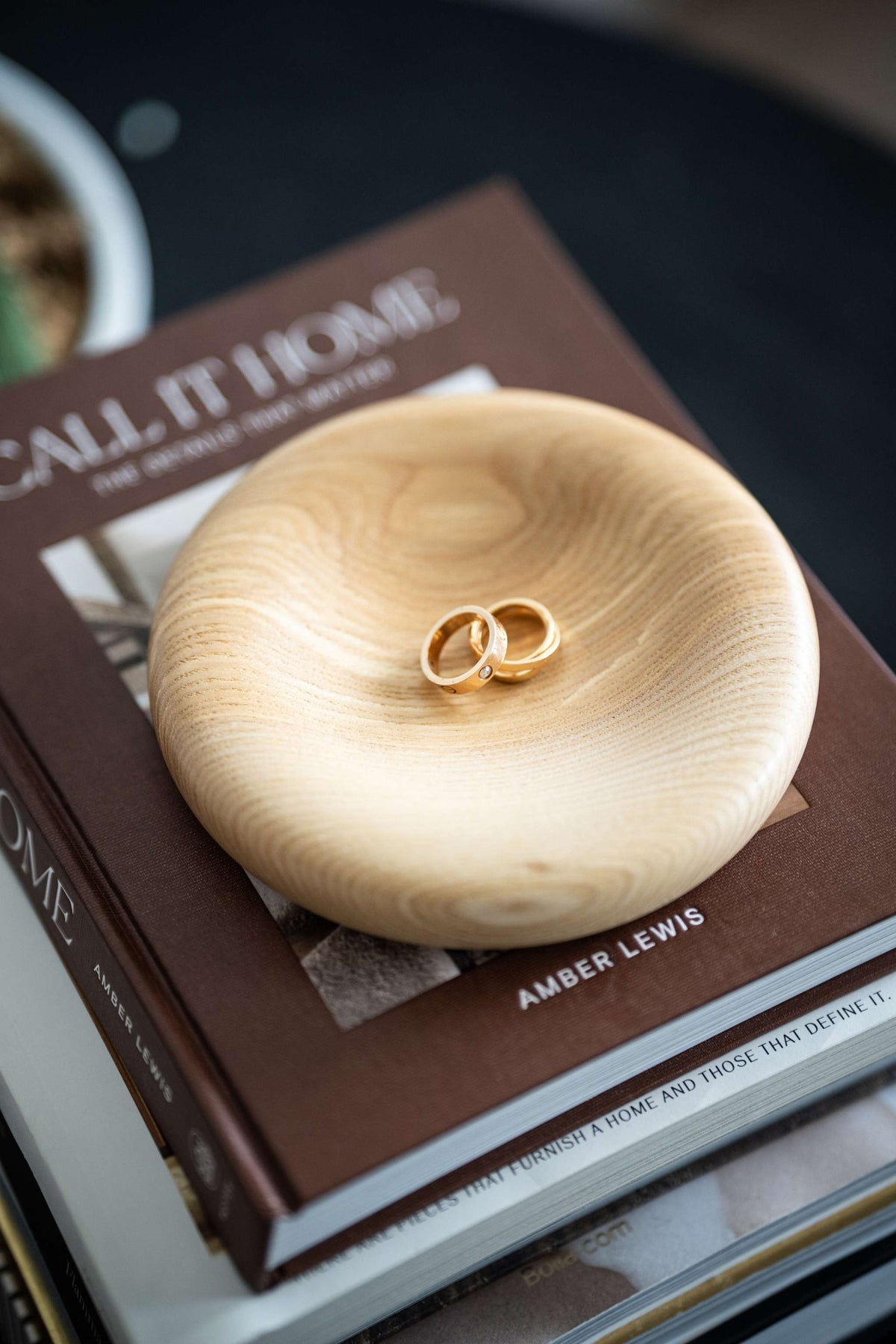 Hand-Carved Ash Wood Catchall Tray, view 6
