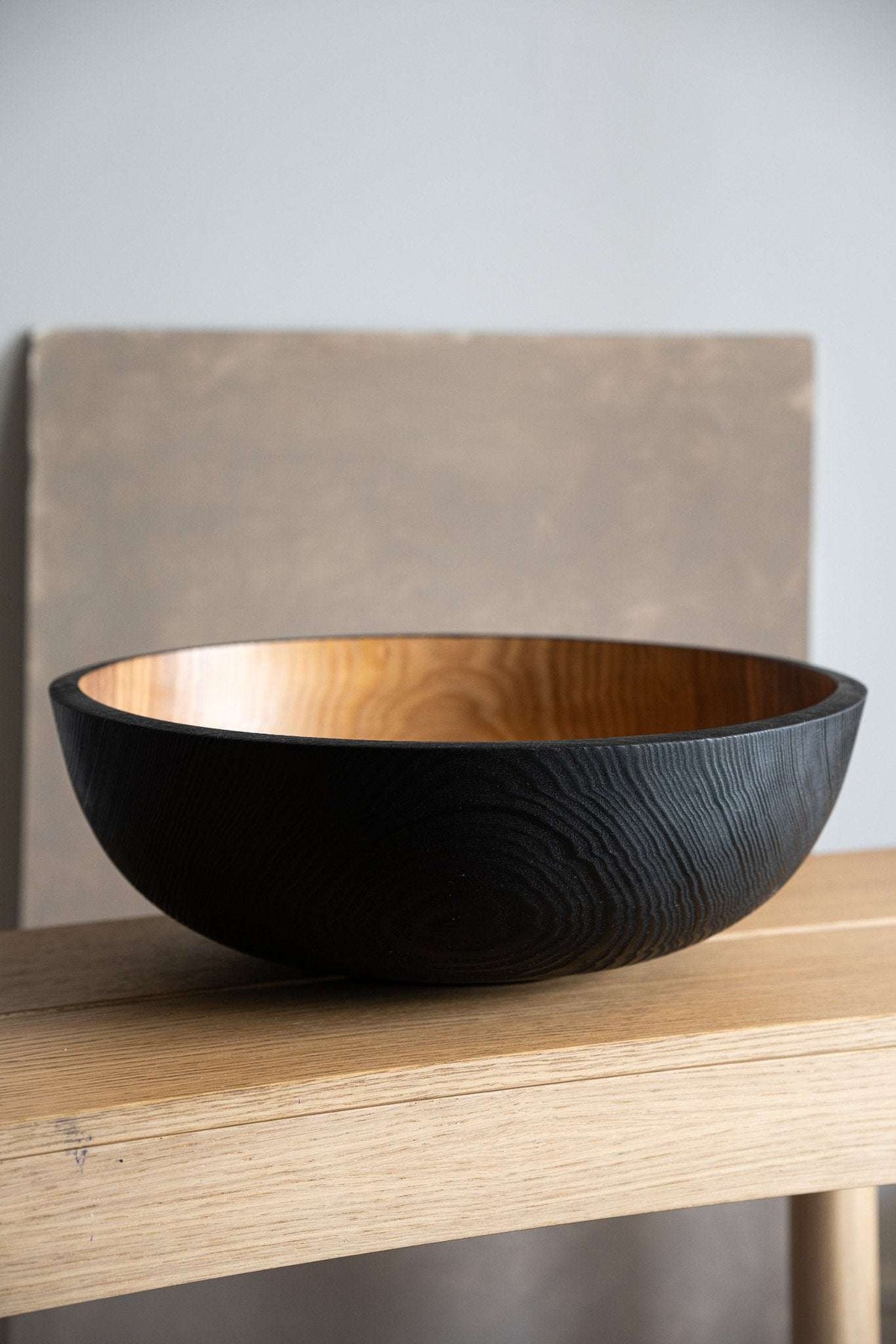 Half-Charred Ash Bowl, Extra Large