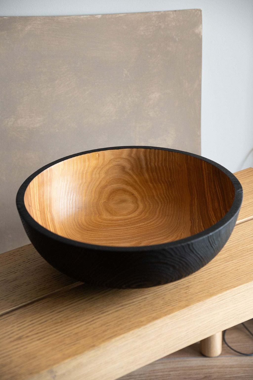 Half-Charred Ash Bowl, Extra Large, detail view