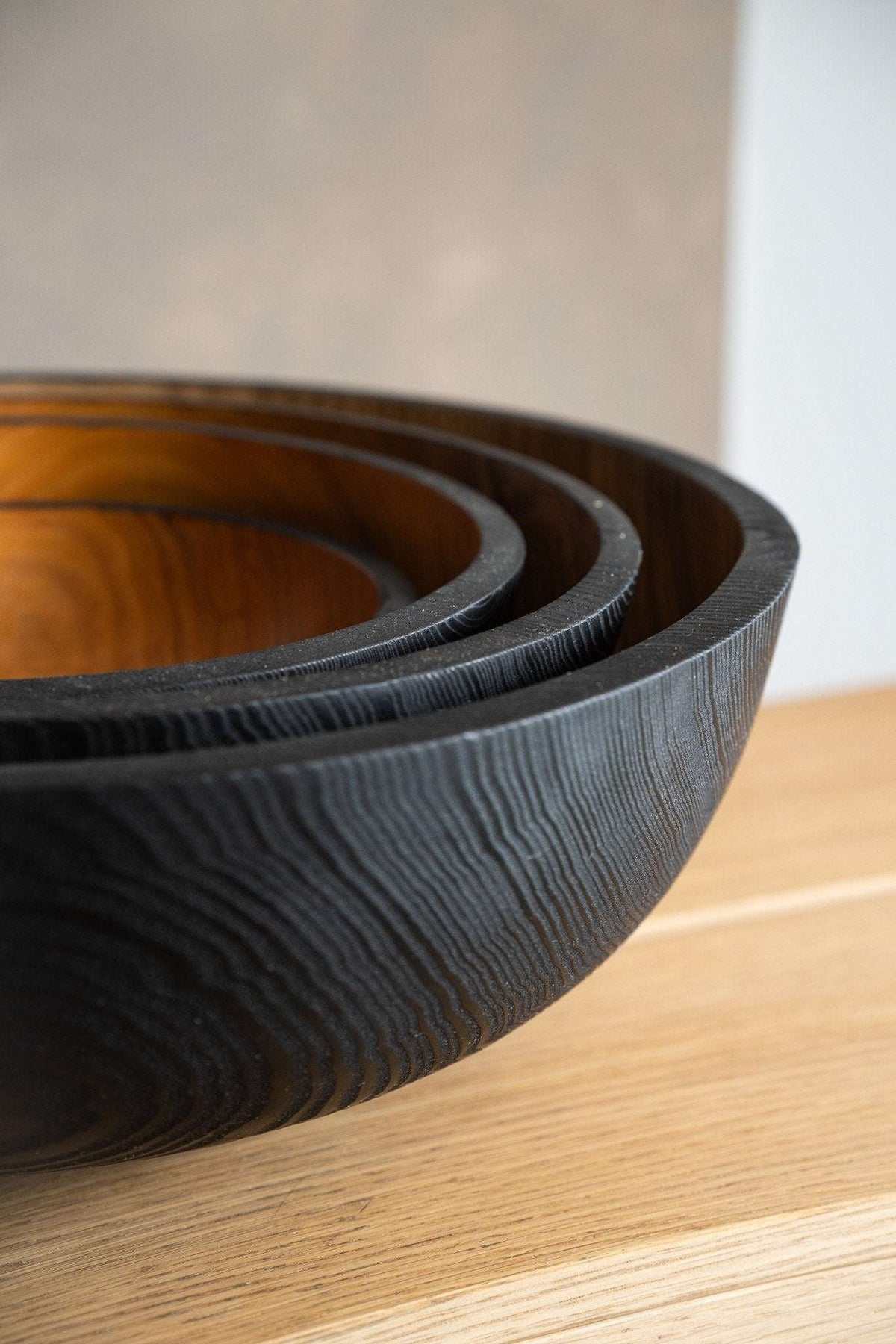 Half-Charred Ash Bowl, Extra Large