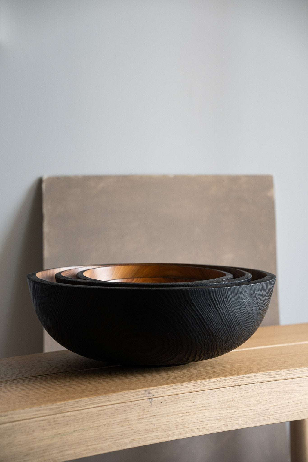 Half-Charred Ash Bowl, Extra Large