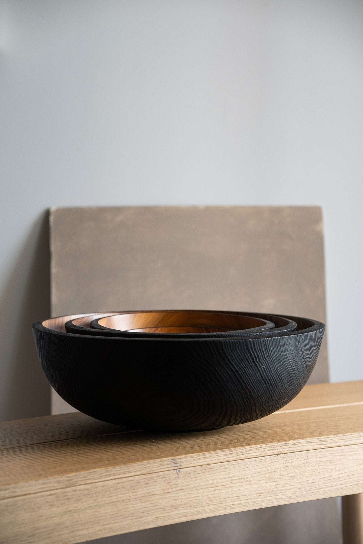 Half-Charred Ash Bowl, Extra Large