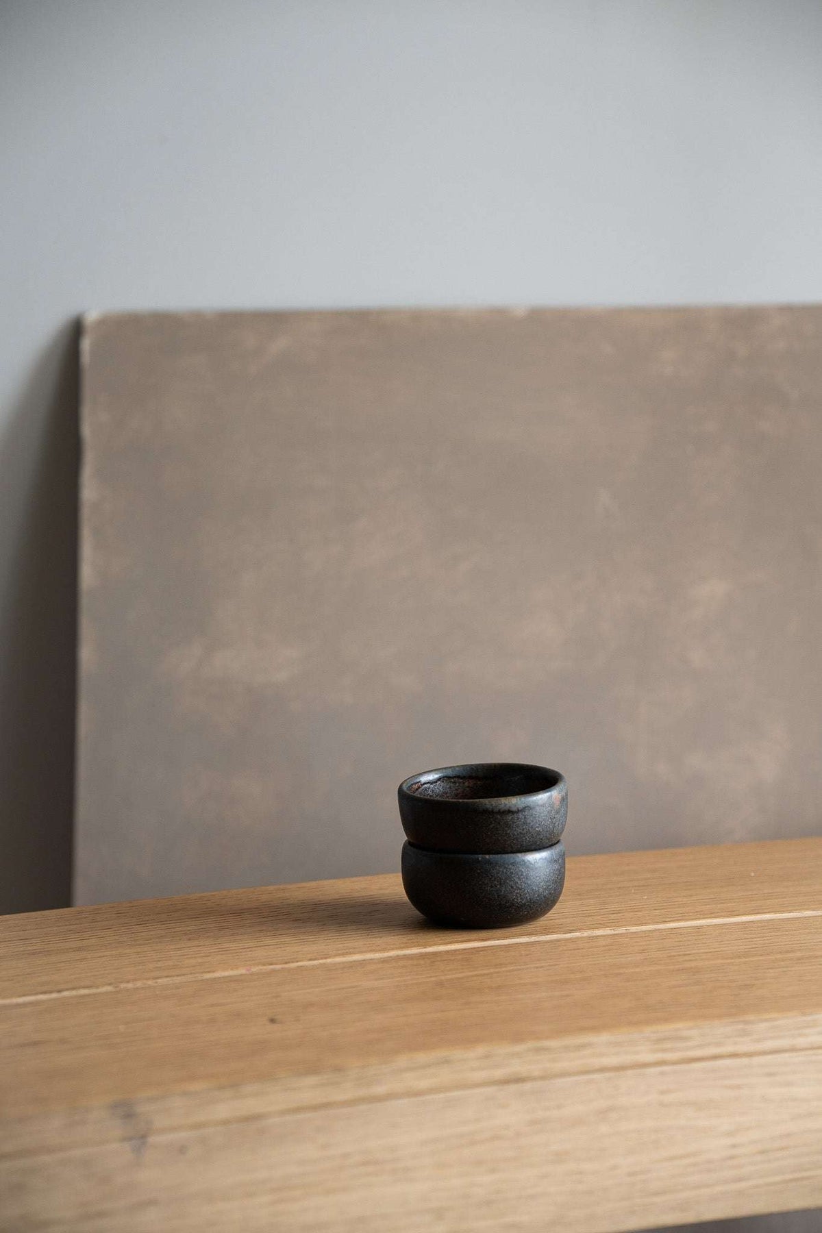 Rust Stoneware Pinch Bowl, alternate view