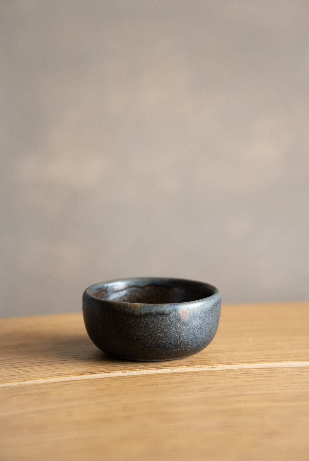 Rust Stoneware Pinch Bowl, detail view