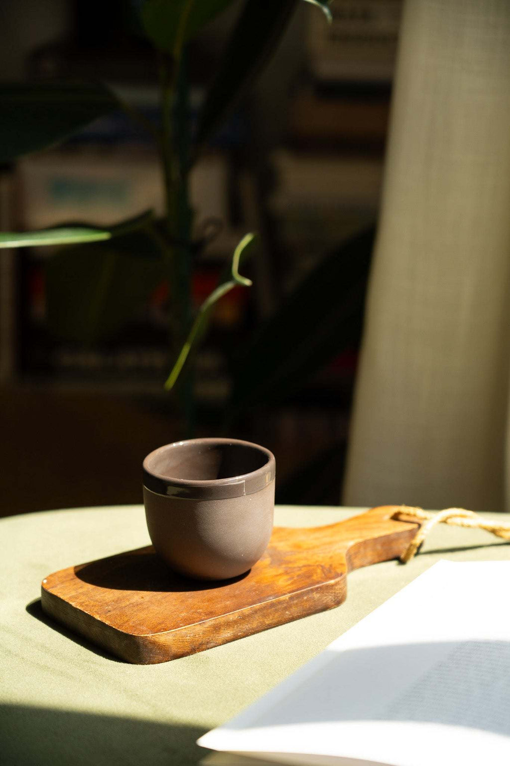Handmade Porcelain Espresso Cup, Bright Glaze