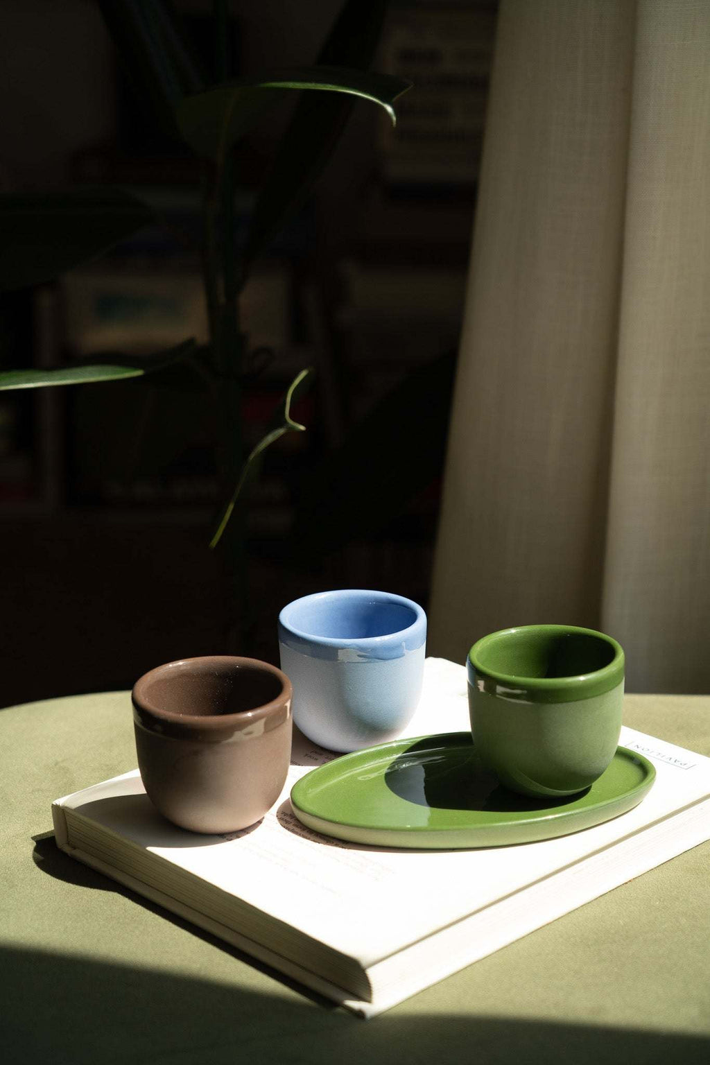 Handmade Porcelain Espresso Cup, Bright Glaze
