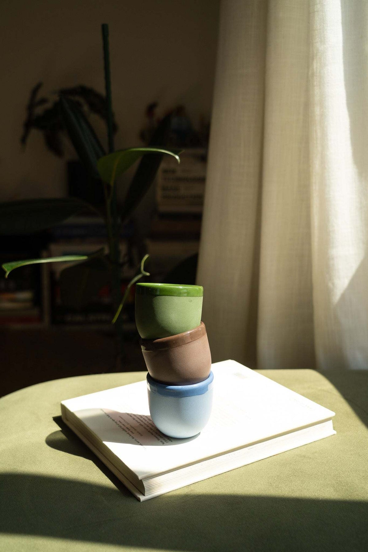 Handmade Porcelain Espresso Cup, Bright Glaze