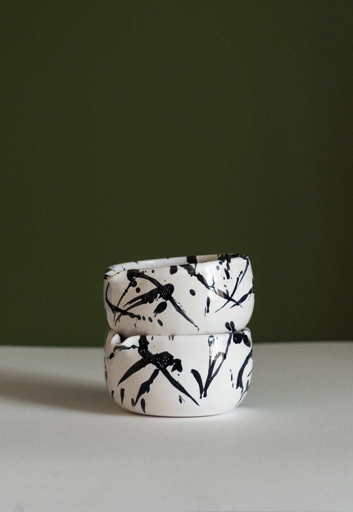 Handmade Matcha Bowl, Speckled or Stroked, view 5