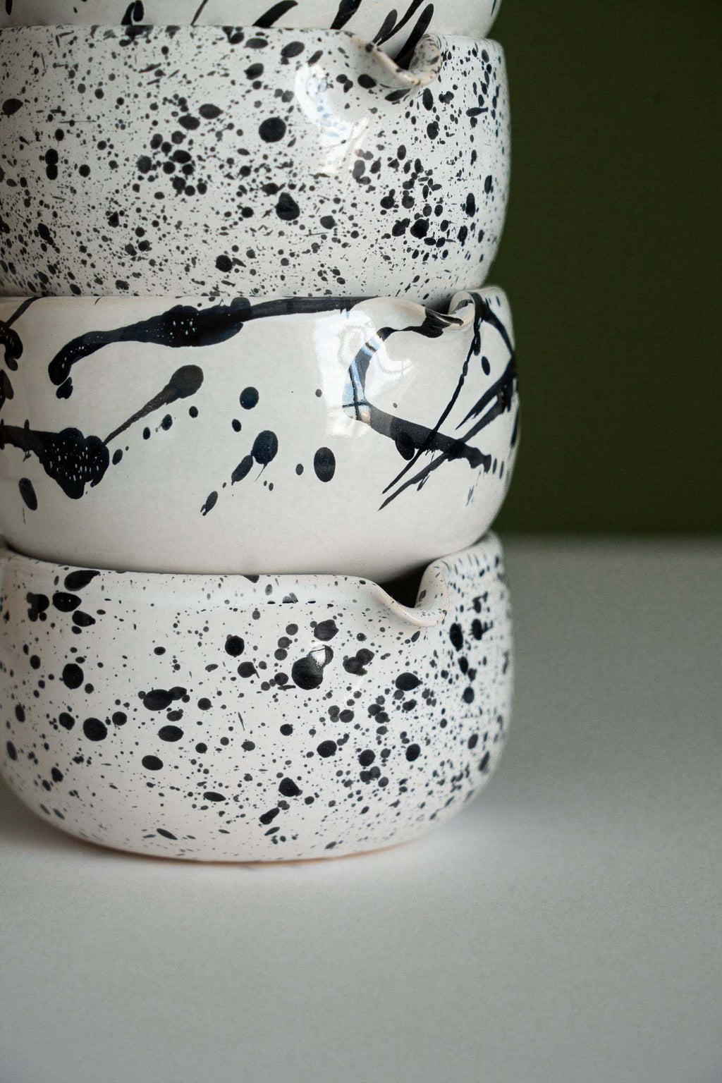 Handmade Matcha Bowl, Speckled or Stroked