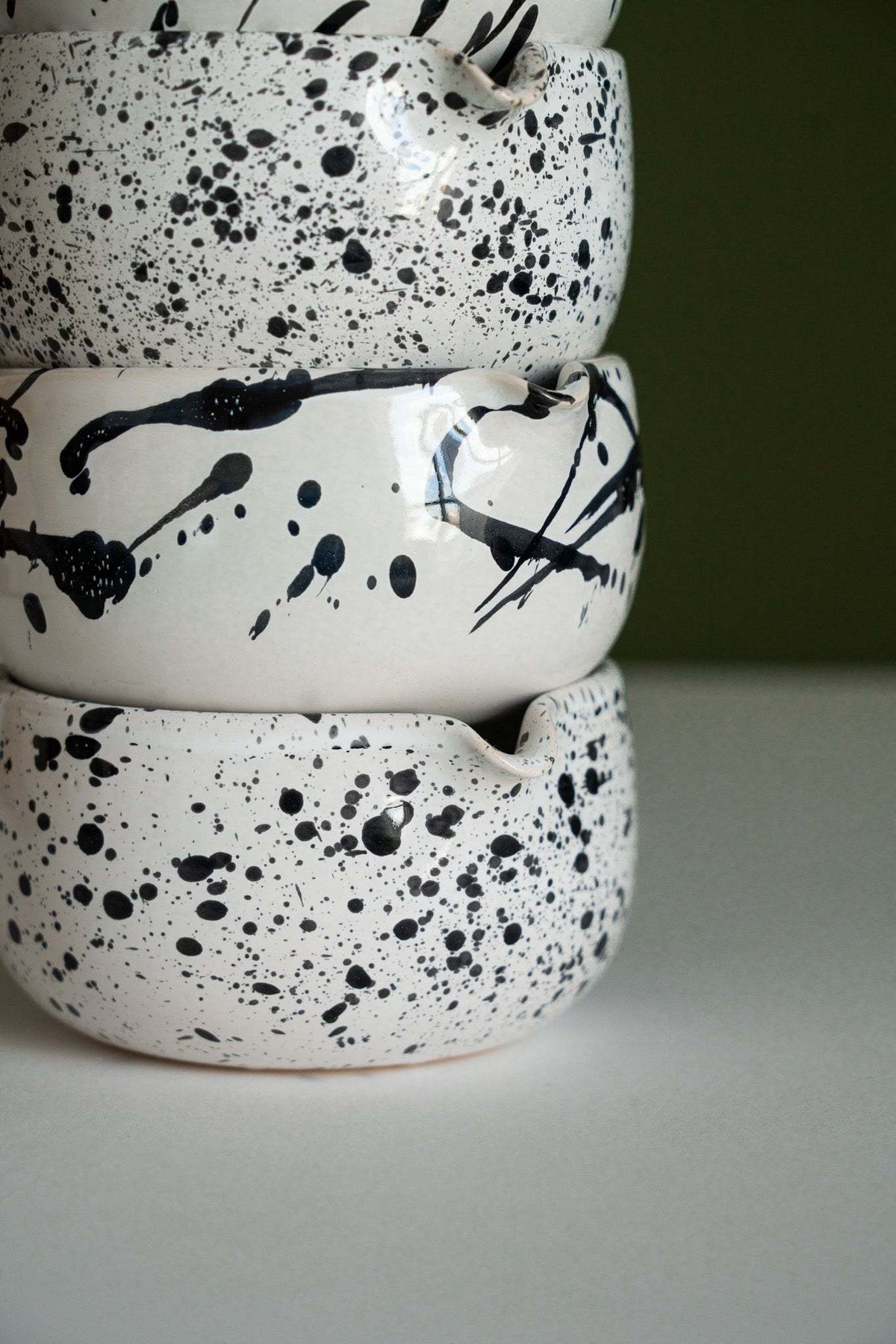 Handmade Matcha Bowl, Speckled or Stroked