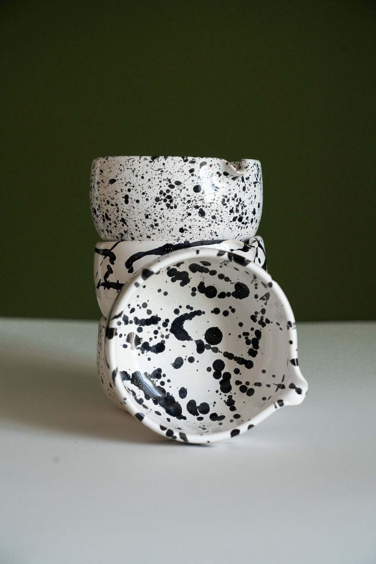 Handmade Matcha Bowl, Speckled or Stroked