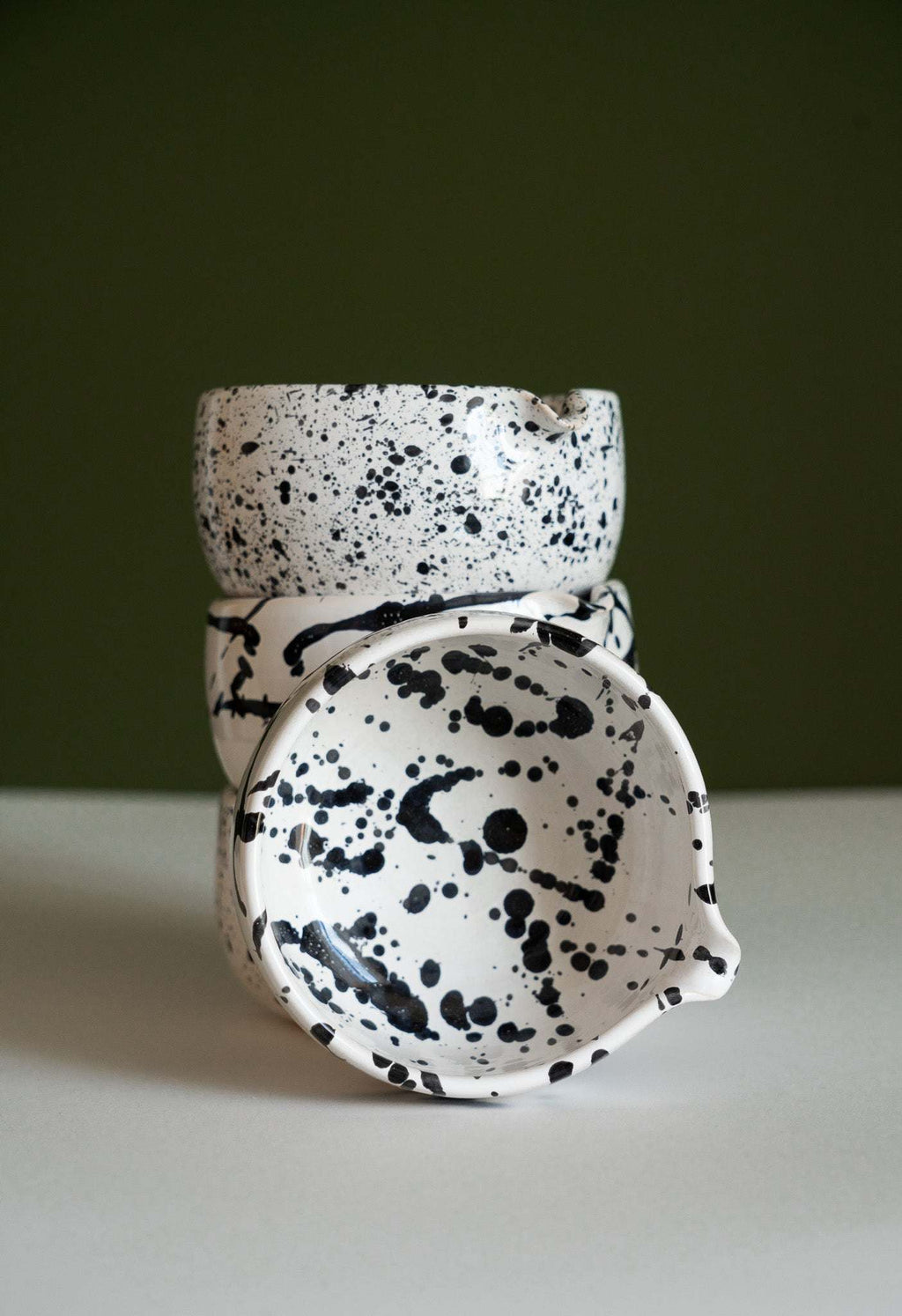 Handmade Matcha Bowl, Speckled or Stroked