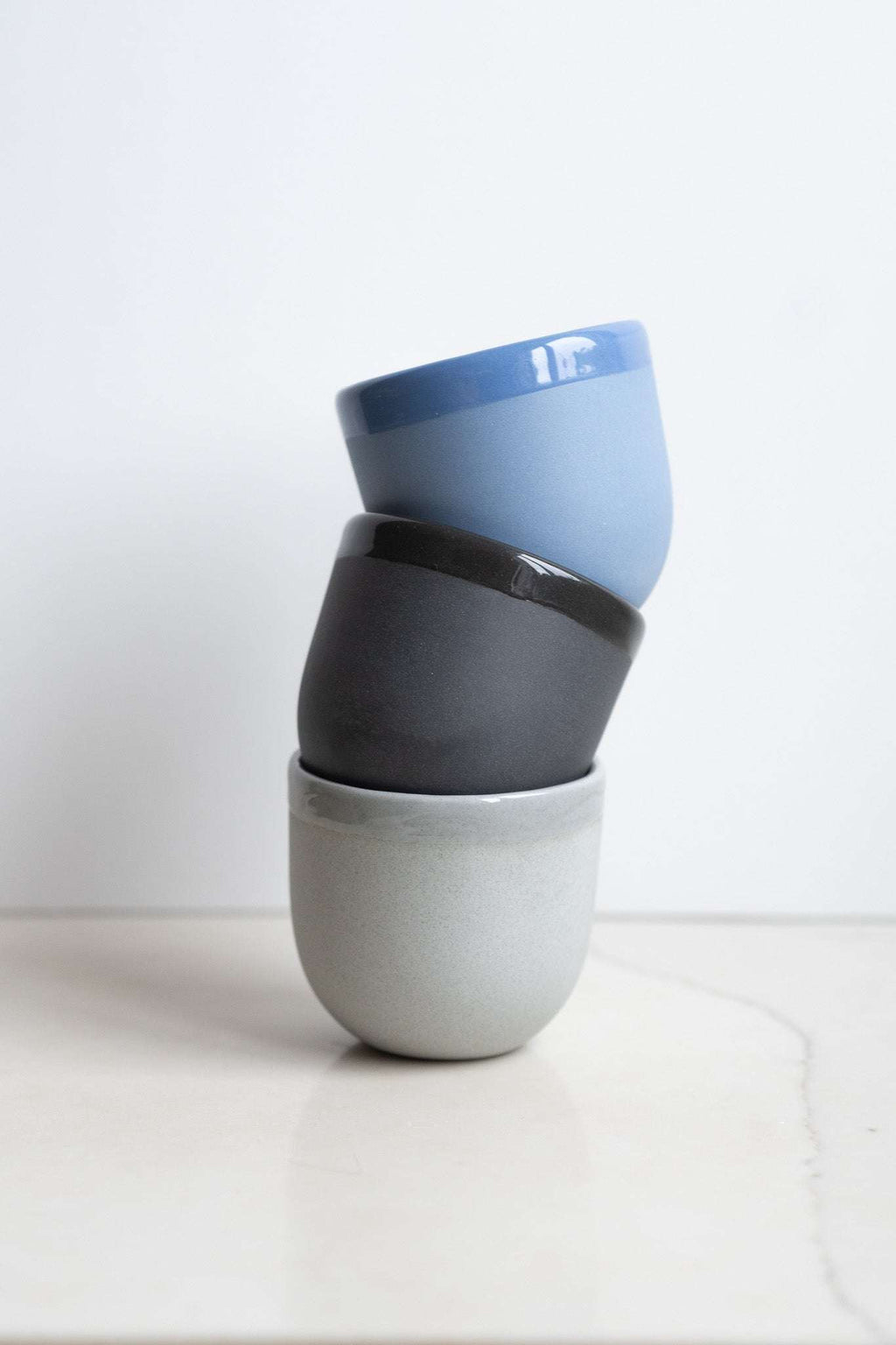 Handmade Porcelain Espresso Cup, Bright Glaze, view 6