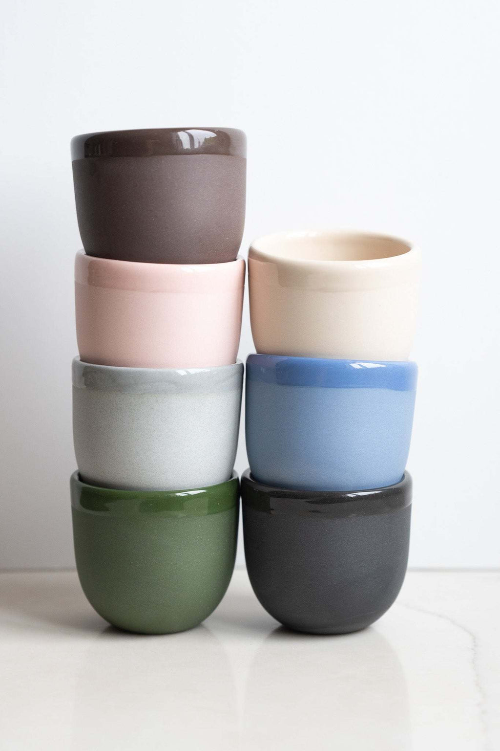 Handmade Porcelain Espresso Cup, Bright Glaze
