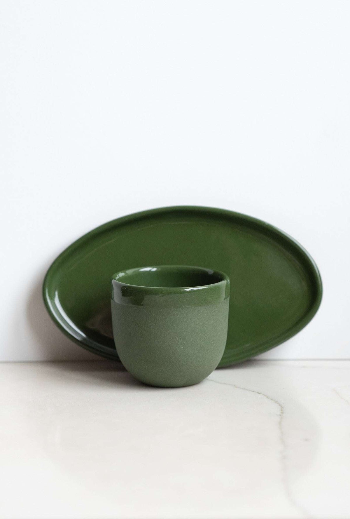 Handmade Porcelain Espresso Cup, Bright Glaze