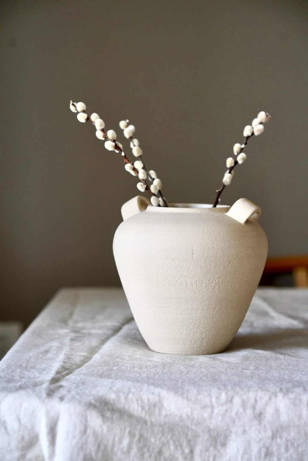 Exposed Clay Stoneware Vase